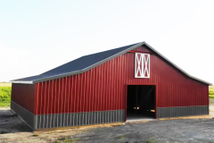 56x40 Red Pole Barn